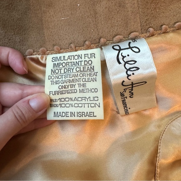 Vintage 1970s Lilli Ann Faux Fur Suede Jacket - Picture 11 of 14